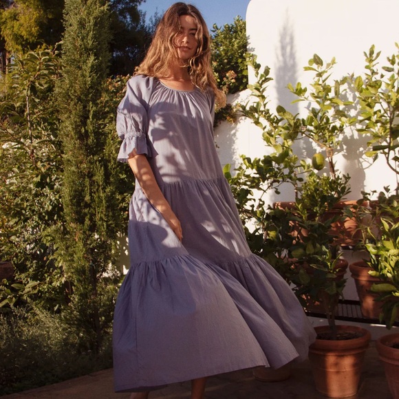 Daughters of India Sahara Gown (Blue Lagoon) - Picture 2 of 9